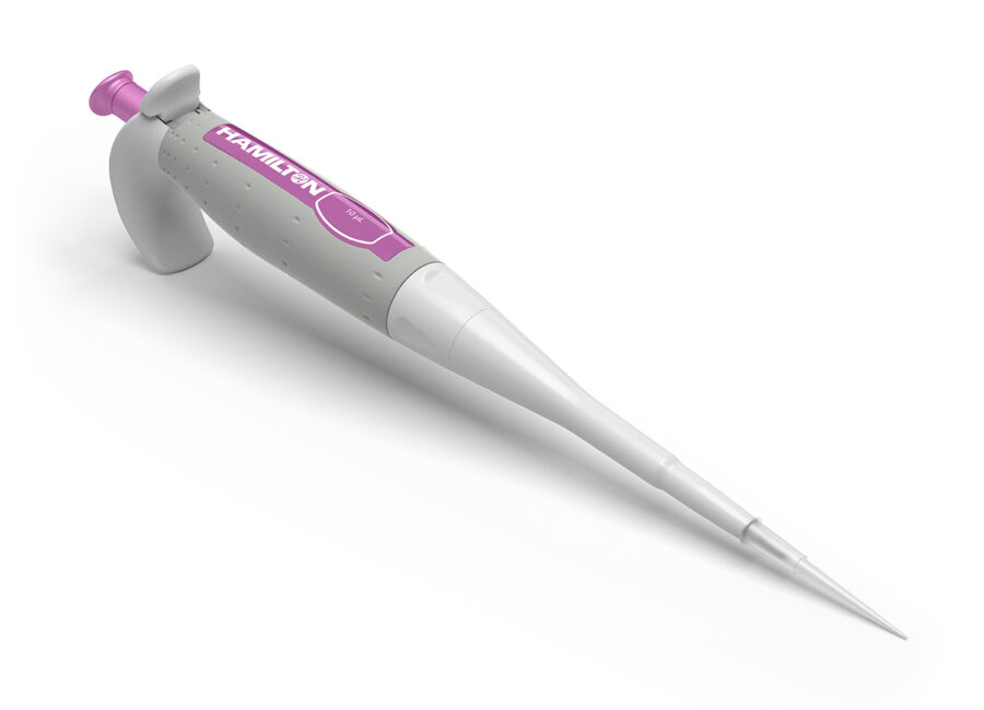 PIPETA HAMILTON SOFTGRIP DE VOLUMEN FIJO DE 10UL, ERGONÓMICA, AUTOCLAVABLE