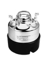 TANQUE DE PRESURIZACION EN ACERO INOXIDABLE 316 MARCA MILLIPORE, CODIGO ASME, ELEMENTOS DE CONEXIàN DE ACERO INOXIDABLE, EMPAQUES TORICAS Y PLANOS DE VITON CON BASE DE NEOPRENO MOLDEADO. CAPACIDAD 20 LITROS PRESIàN MAXIMA 7 PSI, MAXIMA TEMPERATURA DE TRA