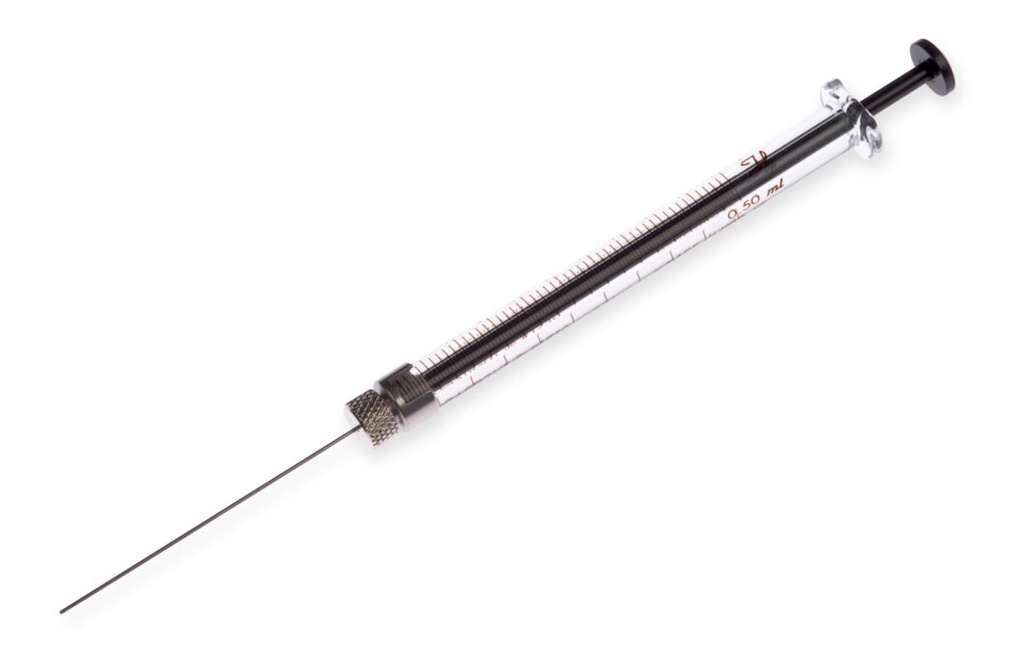 JERINGA HAMILTON TIPO 1700 RN SERIES GASTIGHT 500UL AGUJA REMOVIBLE PUNTA TIPO 3 DE 2" LONGITUD CALIBRE 22 INCLUYE AGUJA.