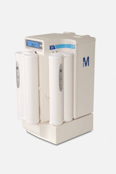 SISTEMA DE PURIFICACION DE AGUA PARA ANALIZADORES AFS 16 MILLIPORE PARA LA PRODUCCION DE AGUA TIPO 2, 24 LITROS HORA RESISTIVIDAD mayor 15 M?·cm (a 25 °C):