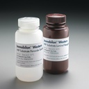 SUSTRATO IMMOBILON QUIMIOLUMINISCENTE DE HRP PARA TRANSFERENCIAS WESTERN. COBERTURA DE LA MEMBRANA 1000 cm². CANTIDAD 50 ML LUMINOL Y 50 ML PEROXIDO. MARCA MERCKMILLIPORE