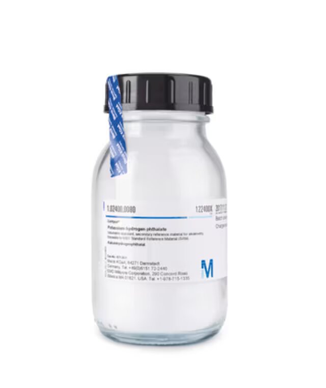 HIDROGENOFTALATO DE POTASIO PATRÓN VOLUMÉTRICO, MATERIAL DE REFERENCIA SECUNDARIO PARA ALCALIMETRÍA, TRAZABLE AL MATERIAL DE REFERENCIA ESTÁNDAR (SRM) DEL NIST CERTIPUR® REAG. PH EUR, REAG. USP