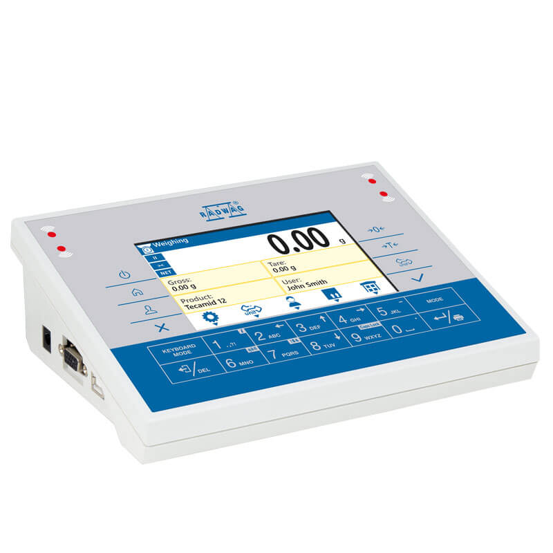 Terminal de pesaje PUE C32, La carcasa y la pantalla, La carcasa está hecha de plástico ABS resistente. El terminal está equipado con una pantalla en color de 5 'que garantiza una lectura perfecta y un teclado de membrana de 22 teclas con teclas de función programables. El terminal ofrece un menú personalizado, con este todas sus necesidades personales se pueden cumplir lo que hace que la operación aún más intuitiva y sencilla.
