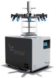 [61653] LIOFILIZADOR TELSTAR LYOQUEST-55 PLUS 230V 50HZ. INCLUYE ACCESORIOS. CAMARAS: ESTANDAR, DE GRAN CAPACIDAD, CON DISPOSITIVO DE CERRADO AL VACÍO. MANIFOLD DE 8 TOMAS. ADAPTADOR PARA MANIFOLD Y CAMARA DE GRAN CAPACIDAD.