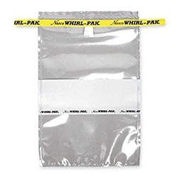 [B01297WA] FUNDAS WHIRL PAK SIN TIOSULFATO, 24 ONZAS (710 ML) DE CAPACIDAD. ESPESOR .076 MM. CON FRANJA BLANCA PARA ESCRITURA. PAQ/500.