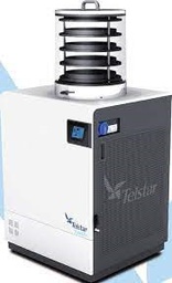 [34019] CAMARA ACRILICA CILINDRICA CON 4 BANDEJS CALEFACTADAS PARA MATERIAL A GRANEL CON PLACA ADICIONAL PARA EQUIL TERMICO CON VALVULA DE AILAMIENTO ENTRE LA CAMARA Y EL CONDENSADOR